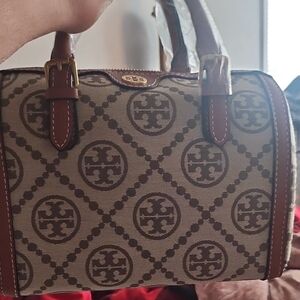 Tory Burch Brown and Tan Tote Bag